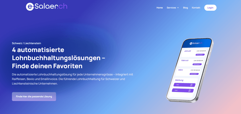 Kundenprojekt Website-Design Beispiel 1 von Hyperr Media