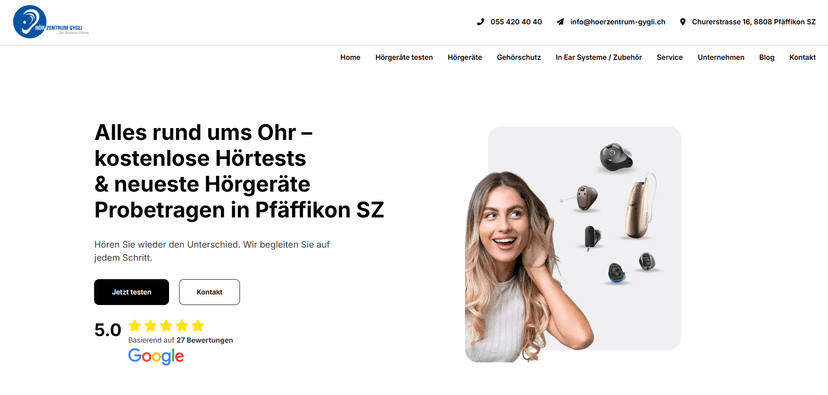 Kundenprojekt Website-Design Beispiel 2 von Hyperr Media
