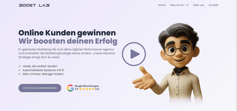 Kundenprojekt Website-Design Beispiel 3 von Hyperr Media